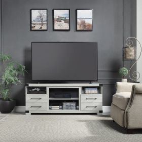 Manhattan Comfort Richmond 60" TV Stand with 2 Drawers and 4 Shelves in Grey