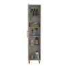 Laska Storage Cabinet, Broom Hangers, 1 Door