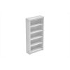 Manhattan Comfort Classic Olinda Bookcase 1.0 with 5-Shelves in White