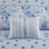 5 Pcs Floral Striped Comforter Set(Full/Queen)