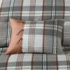 4 Piece Plaid Comforter Set