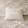 4 Pcs Velvet Comforter Set with Throw Pillow(Full/Queen)