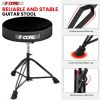 5 Core Drum Throne Padded Guitar Stool Height Adjustable Drummer Seat Music Chair for Adults And Kids - MIDNIGHT BLACK