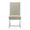 Manhattan Comfort Element Champagne Velvet Dining Chair