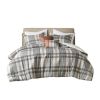 4 Piece Plaid Comforter Set