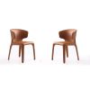 Manhattan Comfort Conrad Saddle Faux Leather Dining Chair (Set of 2)