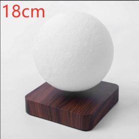 Magnetic Levitation Table Lamp Moon Light 3D Printing Planet Night Light (Option: Brown18cm-AU)