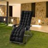 67x22in Chaise Lounger Cushion Recliner Rocking Chair Sofa Mat Deck Chair Cushion