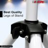 5 Core Speaker Stand Tripod Floor Heavy Duty Adjustable Up to 72 Inch DJ Studio Monitor Stands Pole Mount- SS HD WH BAG