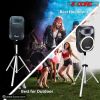 5 Core Speaker Stand Tripod Floor Heavy Duty Adjustable Up to 72 Inch DJ Studio Monitor Stands Pole Mount- SS HD WH BAG